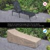 Adjustable Patio Chaise Folding Lounge Chair with Backrest