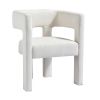 Contemporary Designed Fabric Upholstered Chair Dining Chair for Living Room, Bedroom, Dining Room, Beige