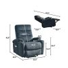 Electric Power Lift Recliner Chair with Massage and Heat for Elderly, 3 Positions, 2 Side Pockets, Cup Holders, USB Charge Ports, High-end Quality Clo