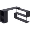 Computer Desk L-Shaped-Black