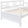 Modern Solid Wood Daybed, Multifunctional, Twin Size, White