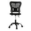 Office Chair Armless Ergonomic Desk Chair Adjustable Height Seat Mesh Task Chair Comfy Home Office Chair(Black)