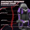 Video Game Chair for Adults, Computer Chair Gaming Chairs for Kids, Adjustable Lumbar Pillow Headrest Office Desk Chair Gamer Chair with Footrest