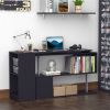 Computer Desk L-Shaped-Black