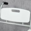 Shower Commode Wheelchair, Waterproof Rolling Over Toilet Chair with Padded Seat