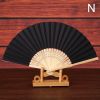 1pc Folding Fan Handheld Fans Chinese Paper Classical Hanfu Fan Solid Color Hand Fan Home Decoration Fan Chinese Fan Hand Folding Fans