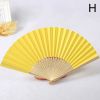 1pc Folding Fan Handheld Fans Chinese Paper Classical Hanfu Fan Solid Color Hand Fan Home Decoration Fan Chinese Fan Hand Folding Fans