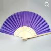 1pc Folding Fan Handheld Fans Chinese Paper Classical Hanfu Fan Solid Color Hand Fan Home Decoration Fan Chinese Fan Hand Folding Fans