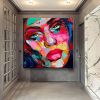 Handmade Face Oil Painting On Canvas Wall Art Decoration Modern Abstract Figure Pictures Home Decor Living Room hallway bedroom luxurious decorative p