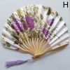 1pc Folding Fan Handheld Fans Chinese Imitation Silk Classical Hanfu Fan Tassel Elegent Female Fan Home Decoration Fan Chinese Fan Hand Folding Fans V