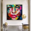 Handmade Face Oil Painting On Canvas Wall Art Decoration Modern Abstract Figure Pictures Home Decor Living Room hallway bedroom luxurious decorative p