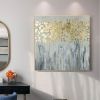 Oil Painting Handmade Hand Painted Wall Art Modern Gold Foil Tree Abstract  home corridor living room bedroom luxurious adornment painting