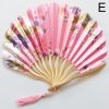 1pc Folding Fan Handheld Fans Chinese Imitation Silk Classical Hanfu Fan Tassel Elegent Female Fan Home Decoration Fan Chinese Fan Hand Folding Fans V