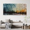 Hand Painted Canvas Oil Paintings Modern Abstract Thick Texture Landscape Wall Art Pictures For Living Room Home Decor No Framed